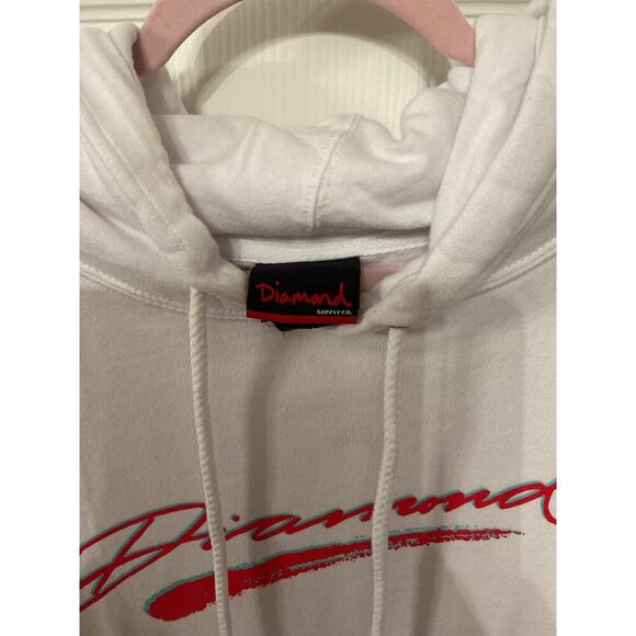 Diamond Supply Co. White Signature Diamond Hoodie, XXL - Picture 5 of 7